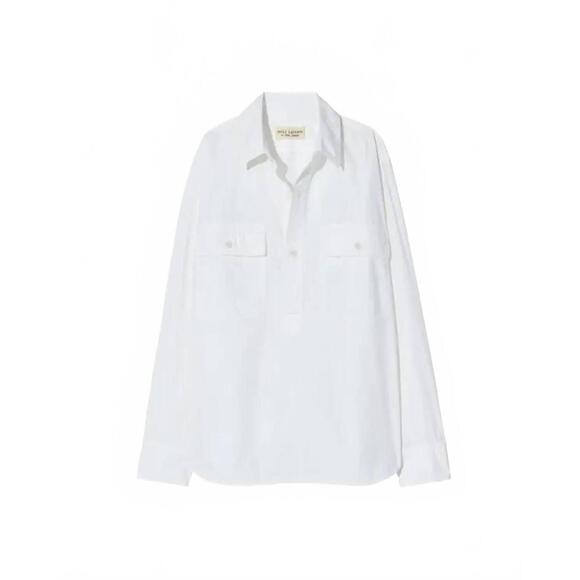 NEW NILI LOTAN women's shae shirt in white